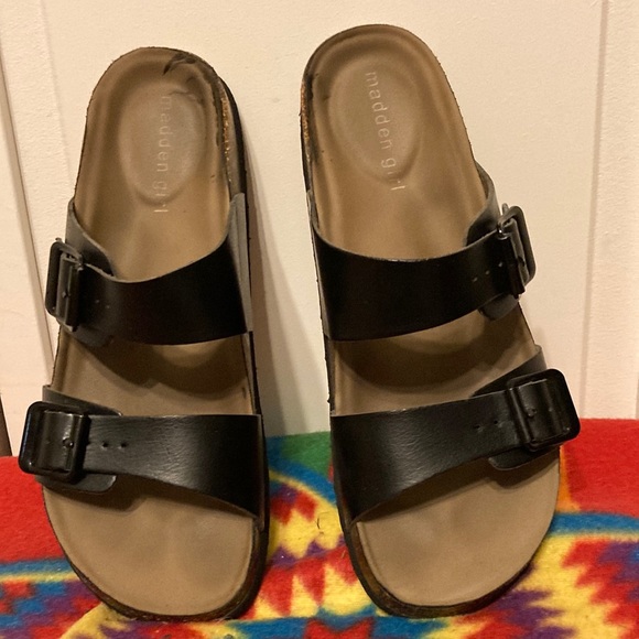 Madden Girl Shoes Madden Girl Brando Black Sandals Size 8 Poshmark